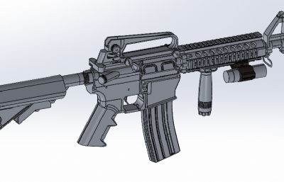无弹匣MK18美国海军陆战队突击步枪Close Quarters Battle Receiver (CQBR)
