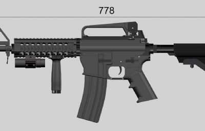 无弹匣MK18美国海军陆战队突击步枪Close Quarters Battle Receiver (CQBR)