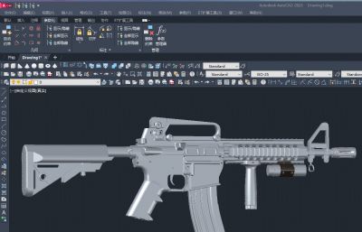 无弹匣MK18美国海军陆战队突击步枪Close Quarters Battle Receiver (CQBR)