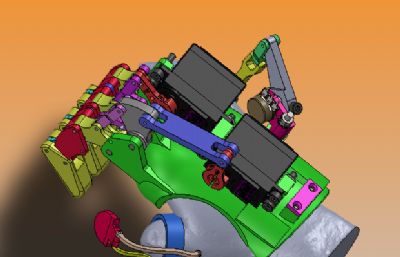 假肢机械手掌结构