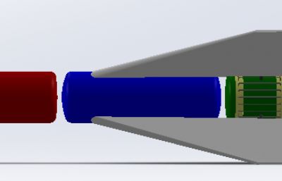 S-75高空防空地对空导弹简易模型