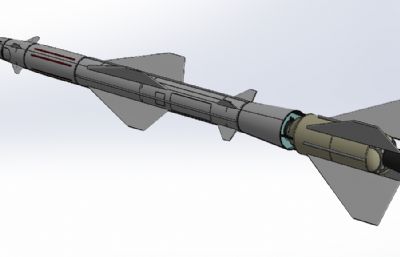 S-75高空防空地对空导弹简易模型