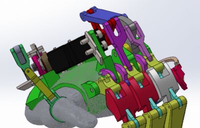 假肢机械手掌结构