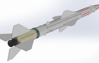 S-75高空防空地对空导弹简易模型