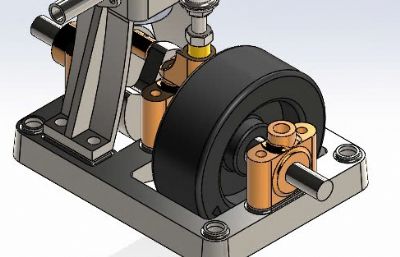 带提升阀的高速单流蒸汽机