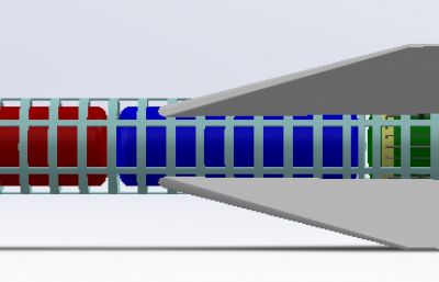 S-75高空防空地对空导弹简易模型