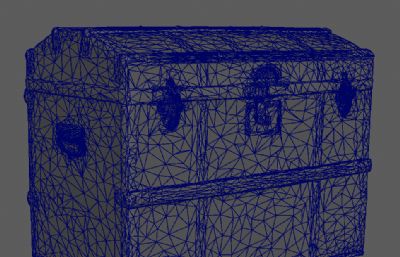 藏宝箱 皮革箱子 工具箱