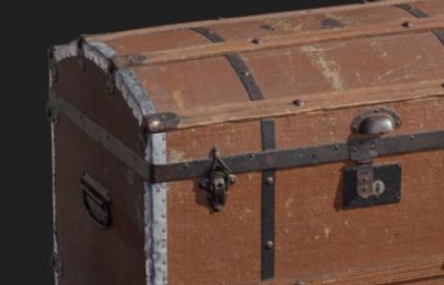 藏宝箱 皮革箱子 工具箱