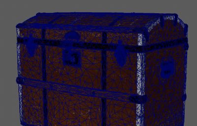 藏宝箱 皮革箱子 工具箱