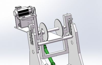 电缆收卷机模型
