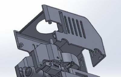 微探针BTT用Qidi Q1 PRO风扇管道