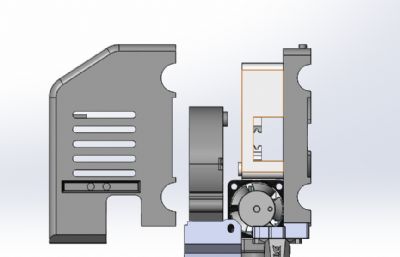 微探针BTT用Qidi Q1 PRO风扇管道