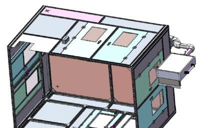 铝型材机罩上罩+滑动吊臂操作箱