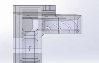 微探针BTT用Qidi Q1 PRO风扇管道