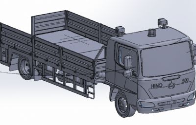 侧栏卡车重型运输车