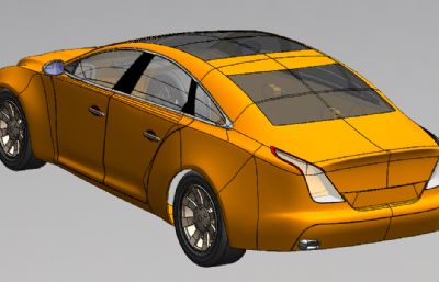 2011款捷豹XJ跑车外壳