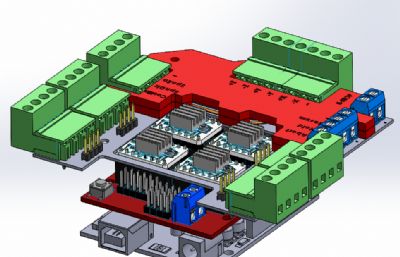 CNC Shield v3的控制器终端适配器