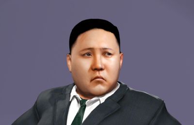 金正恩将军3d模型,金三胖