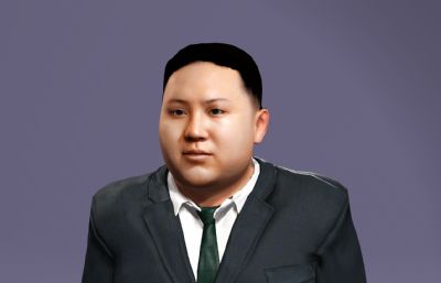 金正恩将军3d模型,金三胖