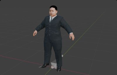 金正恩将军3d模型,金三胖
