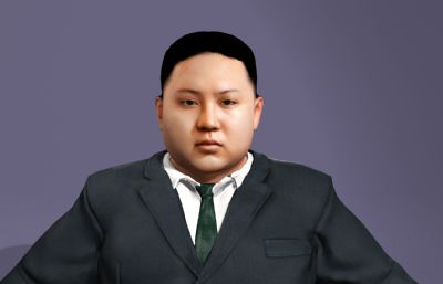 金正恩将军3d模型,金三胖