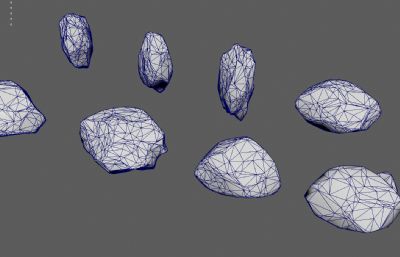 石块 卡通石头 岩石