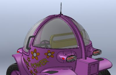 适合女性使用概念电动宝马车