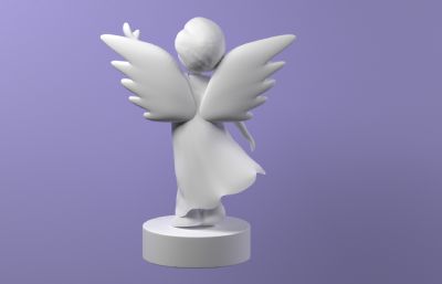 天使手办/卡通男孩/雕塑摆件