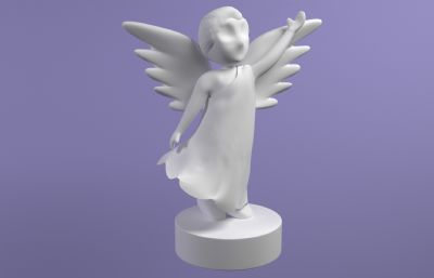 天使手办/卡通男孩/雕塑摆件