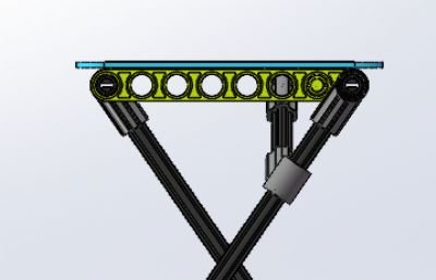 人体比例乐高机械组办公桌