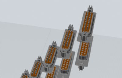 13~21针插头模型