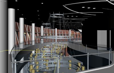 新清华学堂整体效果3dmax模型