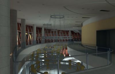 新清华学堂整体效果3dmax模型