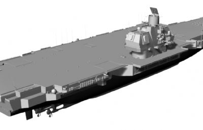 前苏联海军1143.7型重型载机巡洋舰,弹射版乌里扬诺夫斯克号精模)