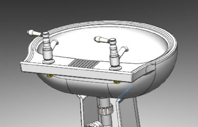 洗手盆洗脸盆模型