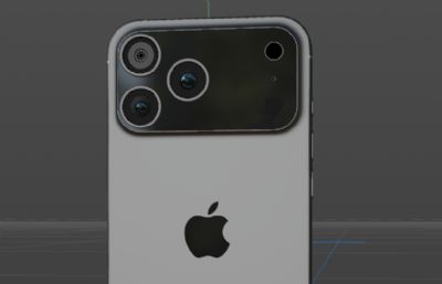 Apple iPhone 17/17 air/17 pro/17 pro max手机组合C4D模型
