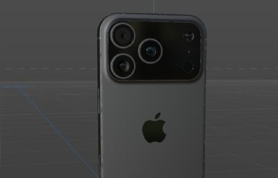 Apple iPhone 17/17 air/17 pro/17 pro max手机组合C4D模型