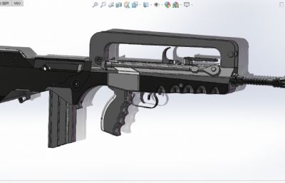 famas法玛斯步枪建模模型