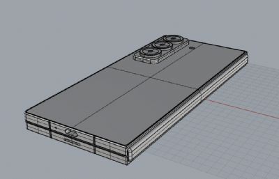 三星W25手机3D模型
