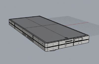 三星W25手机3D模型