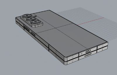 三星W25手机3D模型