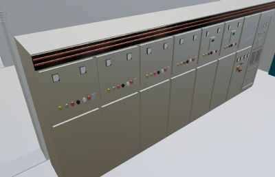 水厂泵泵房 供水泵 配电室 数字孪生三维模型