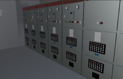 水厂泵泵房 供水泵 配电室 数字孪生三维模型