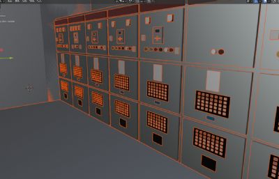 水厂泵泵房 供水泵 配电室 数字孪生三维模型