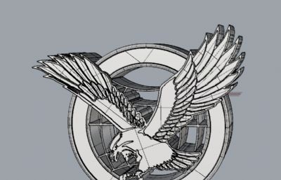 雄鹰徽章-金属徽章