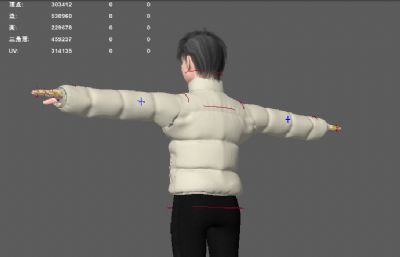 女孩冬装模型 漂亮羽绒服女孩