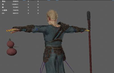 黑猴 黑悟空黑猴游戏人物模型