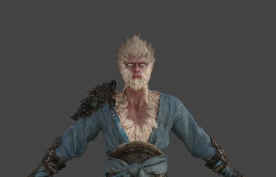 黑猴 黑悟空黑猴游戏人物模型