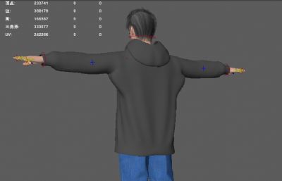 数字虚拟人 游戏帅哥 年轻男人