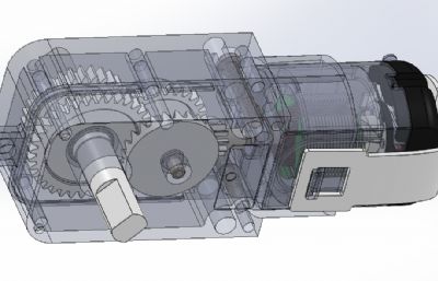 TT减速电机模型